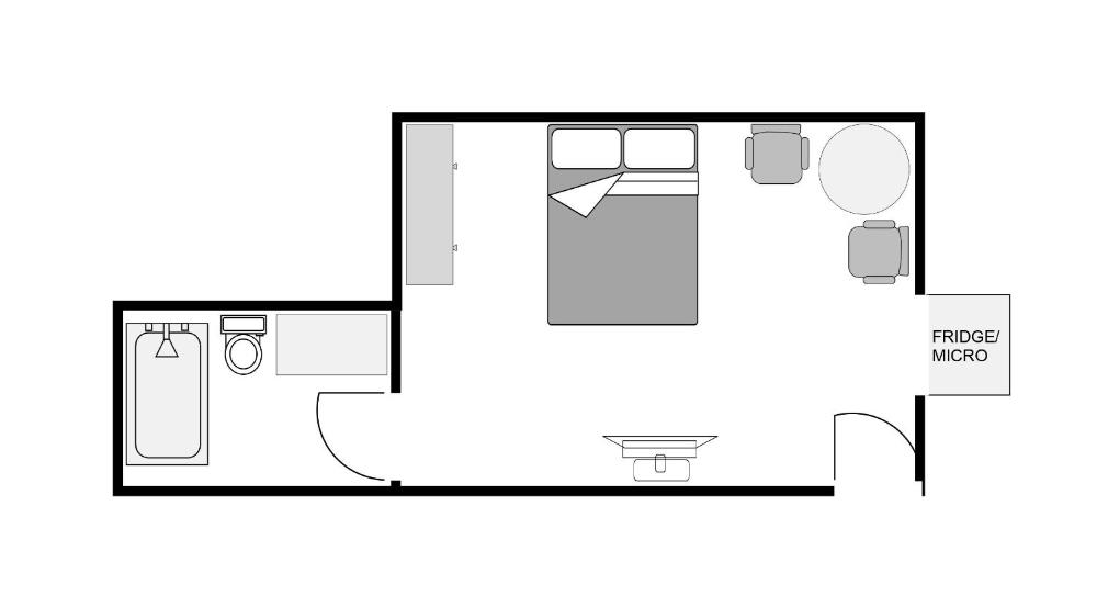 Budget Double Room interior